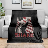 Shake And Bake George Washington 4th of July Couple Matching Throw Blanket