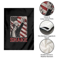 Shake And Bake George Washington 4th of July Couple Matching Garden Flag