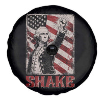 Shake And Bake George Washington 4th of July Couple Matching Spare Tire Cover