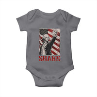 Shake And Bake George Washington 4th of July Couple Matching Baby Onesie