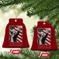 Shake And Bake George Washington 4th of July Couple Matching Ceramic Ornament