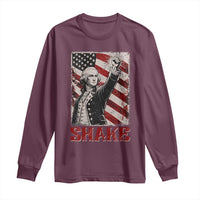 Shake And Bake George Washington 4th of July Couple Matching Long Sleeve Shirt