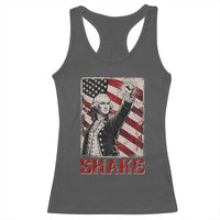 Shake And Bake George Washington 4th of July Couple Matching Racerback Tank Top