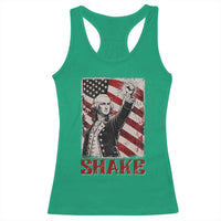 Shake And Bake George Washington 4th of July Couple Matching Racerback Tank Top