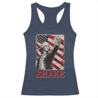 Shake And Bake George Washington 4th of July Couple Matching Racerback Tank Top