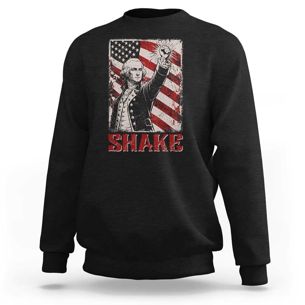 Shake And Bake George Washington 4th of July Couple Matching Sweatshirt
