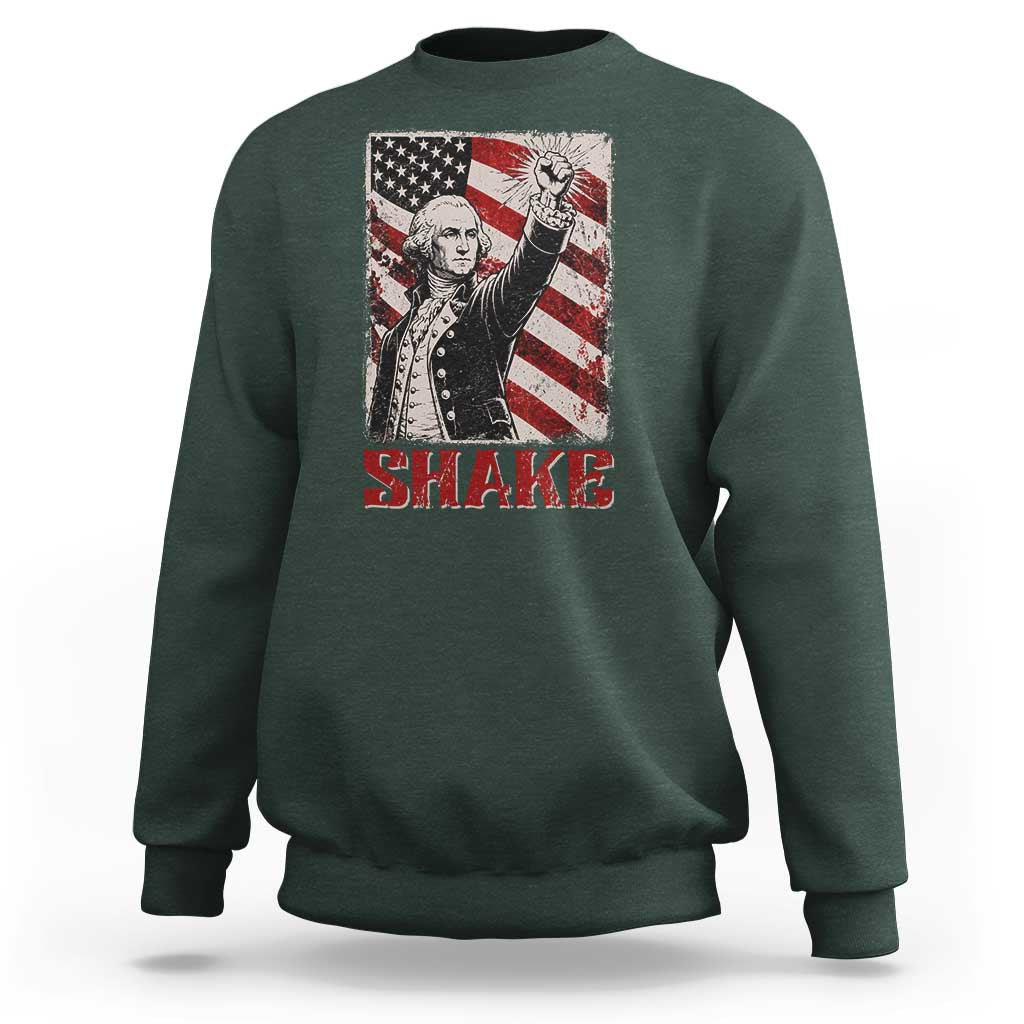 Shake And Bake George Washington 4th of July Couple Matching Sweatshirt