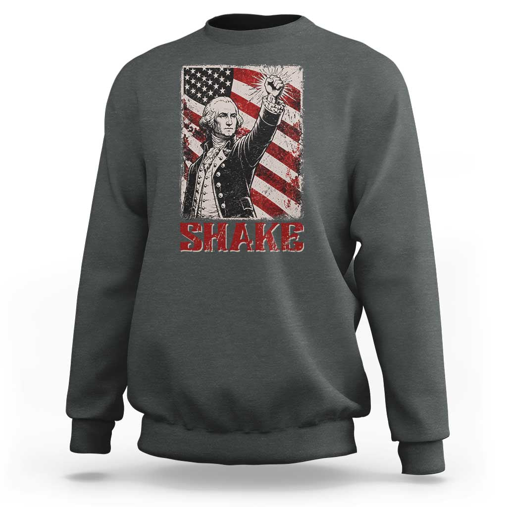 Shake And Bake George Washington 4th of July Couple Matching Sweatshirt