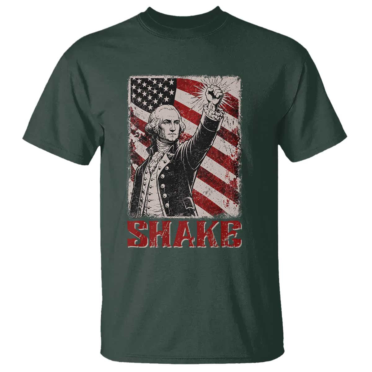 Shake And Bake George Washington 4th of July Couple Matching T Shirt