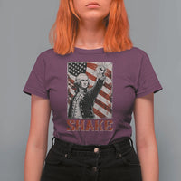 Shake And Bake George Washington 4th of July Couple Matching T Shirt For Women