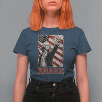 Shake And Bake George Washington 4th of July Couple Matching T Shirt For Women