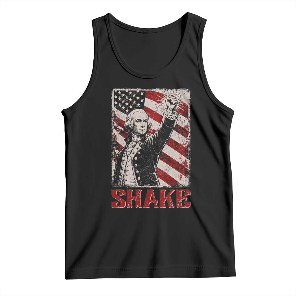 Shake And Bake George Washington 4th of July Couple Matching Tank Top