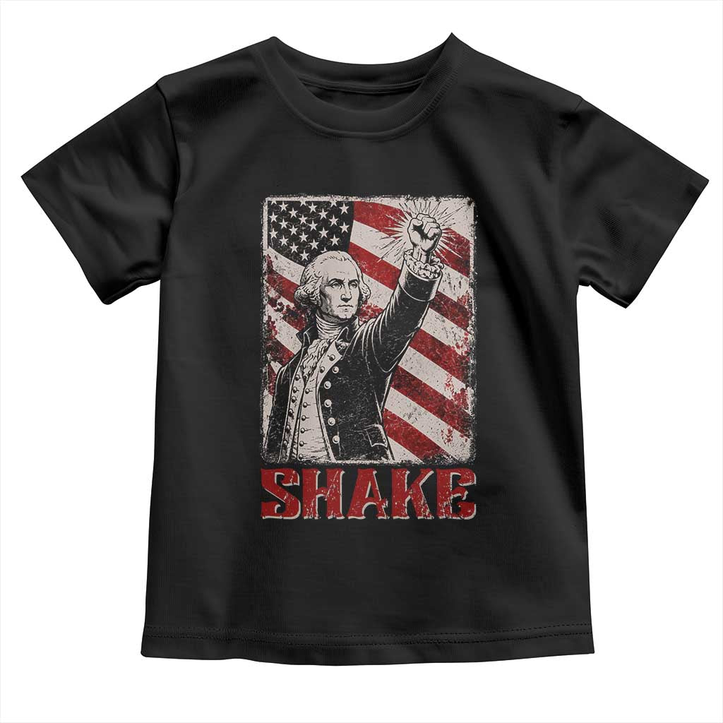 Shake And Bake George Washington 4th of July Couple Matching Toddler T Shirt