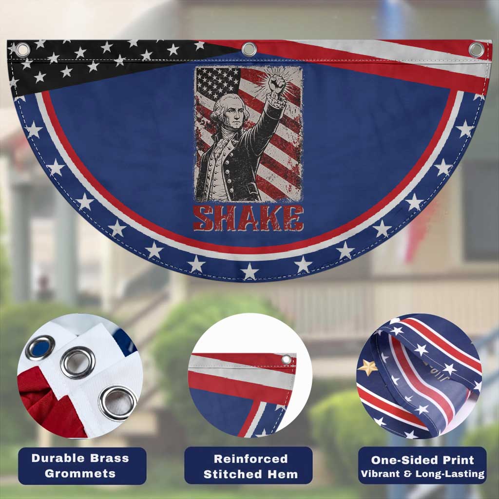 Shake And Bake George Washington 4th of July Couple Matching Patriotic Fan Flag