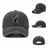 Shake And Bake George Washington 4th of July Couple Matching Washed Cotton Baseball Cap