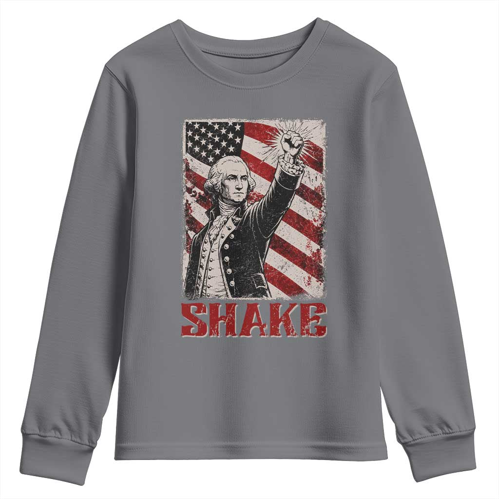 Shake And Bake George Washington 4th of July Couple Matching Youth Sweatshirt