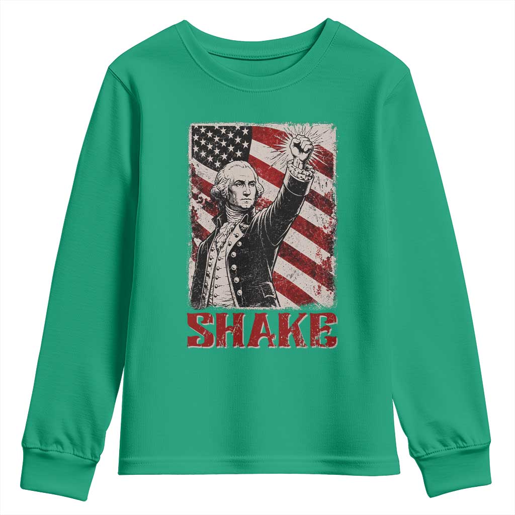 Shake And Bake George Washington 4th of July Couple Matching Youth Sweatshirt