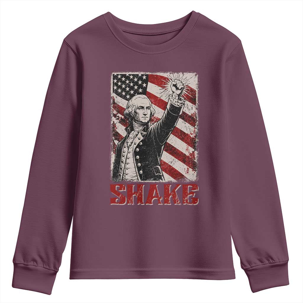 Shake And Bake George Washington 4th of July Couple Matching Youth Sweatshirt