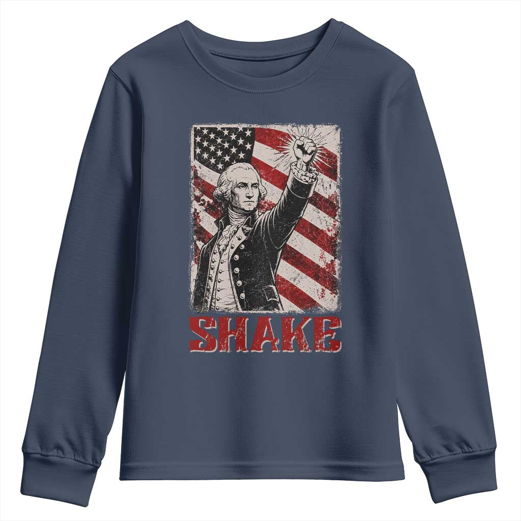 Shake And Bake George Washington 4th of July Couple Matching Youth Sweatshirt