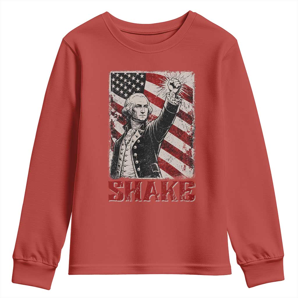 Shake And Bake George Washington 4th of July Couple Matching Youth Sweatshirt