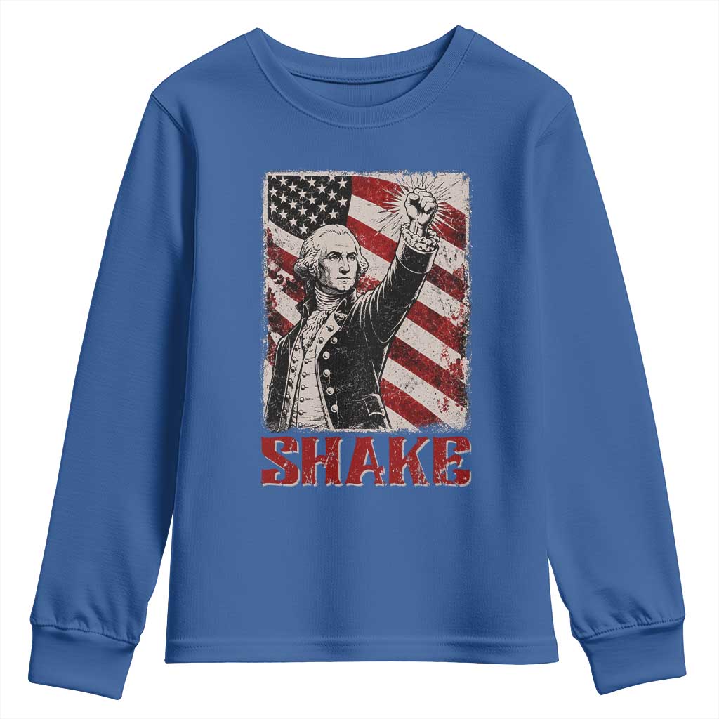 Shake And Bake George Washington 4th of July Couple Matching Youth Sweatshirt