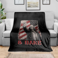 Shake And Bake Benjamin Franklin 4th of July Couple Matching Throw Blanket