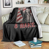 Shake And Bake Benjamin Franklin 4th of July Couple Matching Throw Blanket