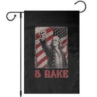 Shake And Bake Benjamin Franklin 4th of July Couple Matching Garden Flag
