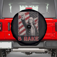 Shake And Bake Benjamin Franklin 4th of July Couple Matching Spare Tire Cover