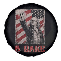 Shake And Bake Benjamin Franklin 4th of July Couple Matching Spare Tire Cover