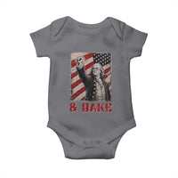 Shake And Bake Benjamin Franklin 4th of July Couple Matching Baby Onesie