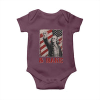 Shake And Bake Benjamin Franklin 4th of July Couple Matching Baby Onesie