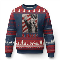 Shake And Bake Benjamin Franklin 4th of July Couple Matching Ugly Christmas Sweater