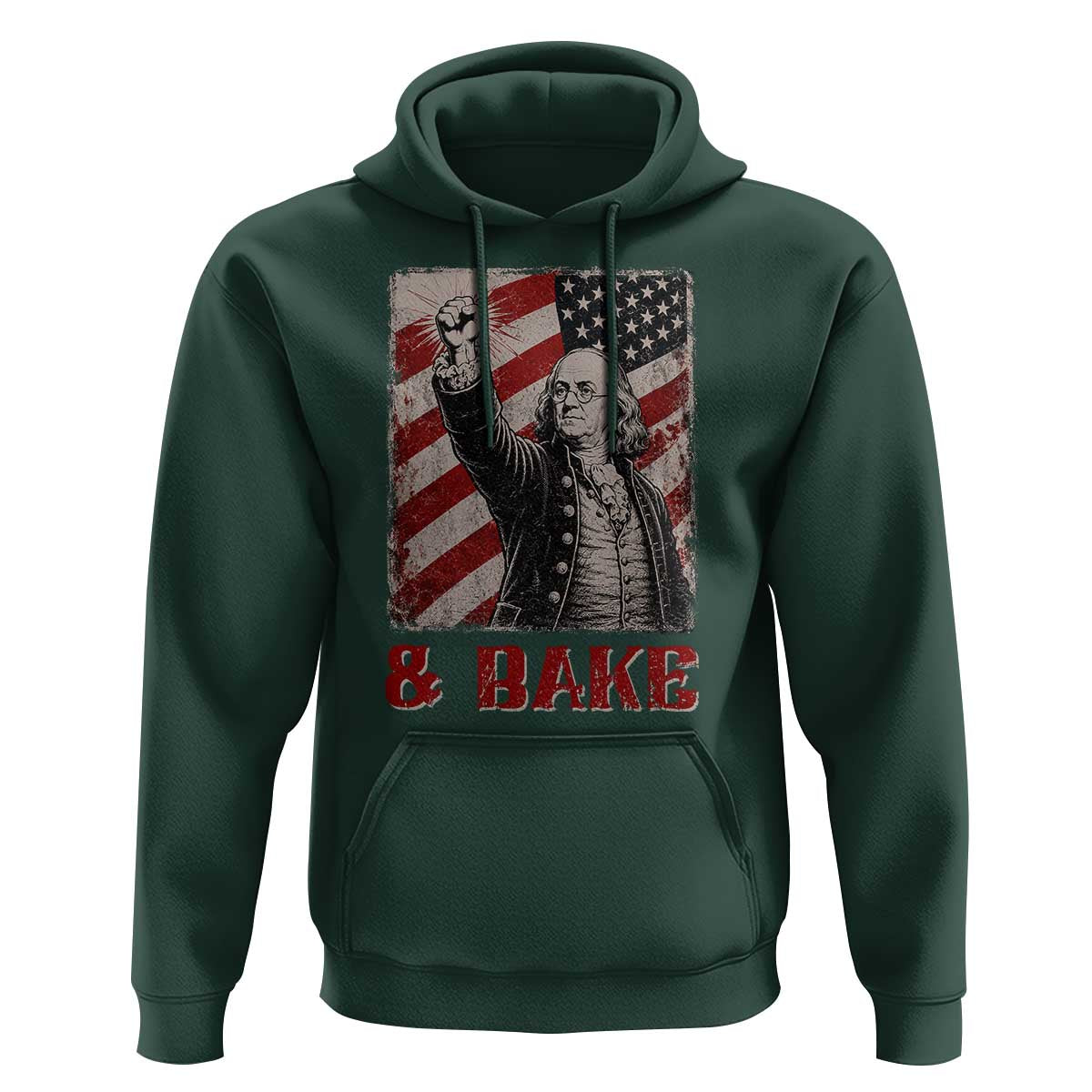 Shake And Bake Benjamin Franklin 4th of July Couple Matching Hoodie