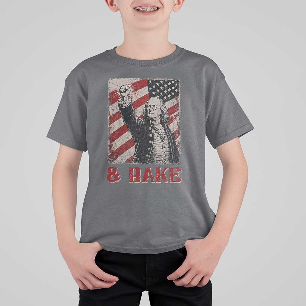 Shake And Bake Benjamin Franklin 4th of July Couple Matching T Shirt For Kid