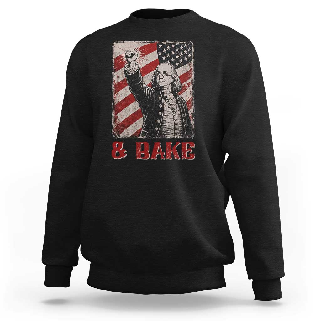 Shake And Bake Benjamin Franklin 4th of July Couple Matching Sweatshirt