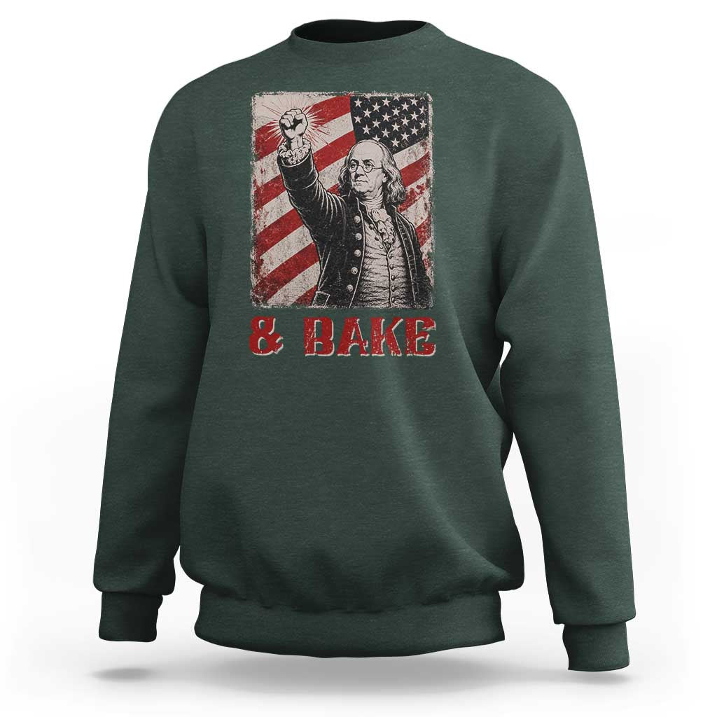 Shake And Bake Benjamin Franklin 4th of July Couple Matching Sweatshirt