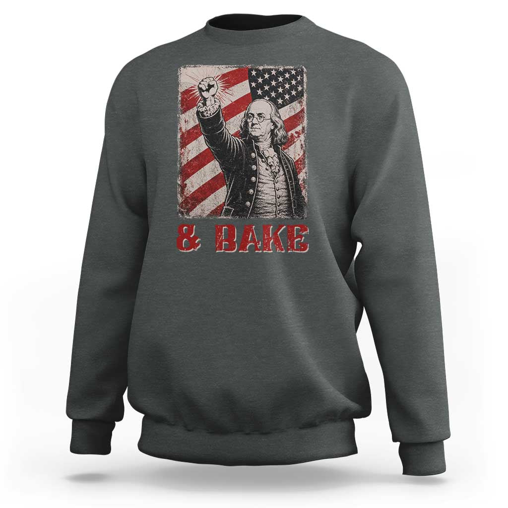 Shake And Bake Benjamin Franklin 4th of July Couple Matching Sweatshirt