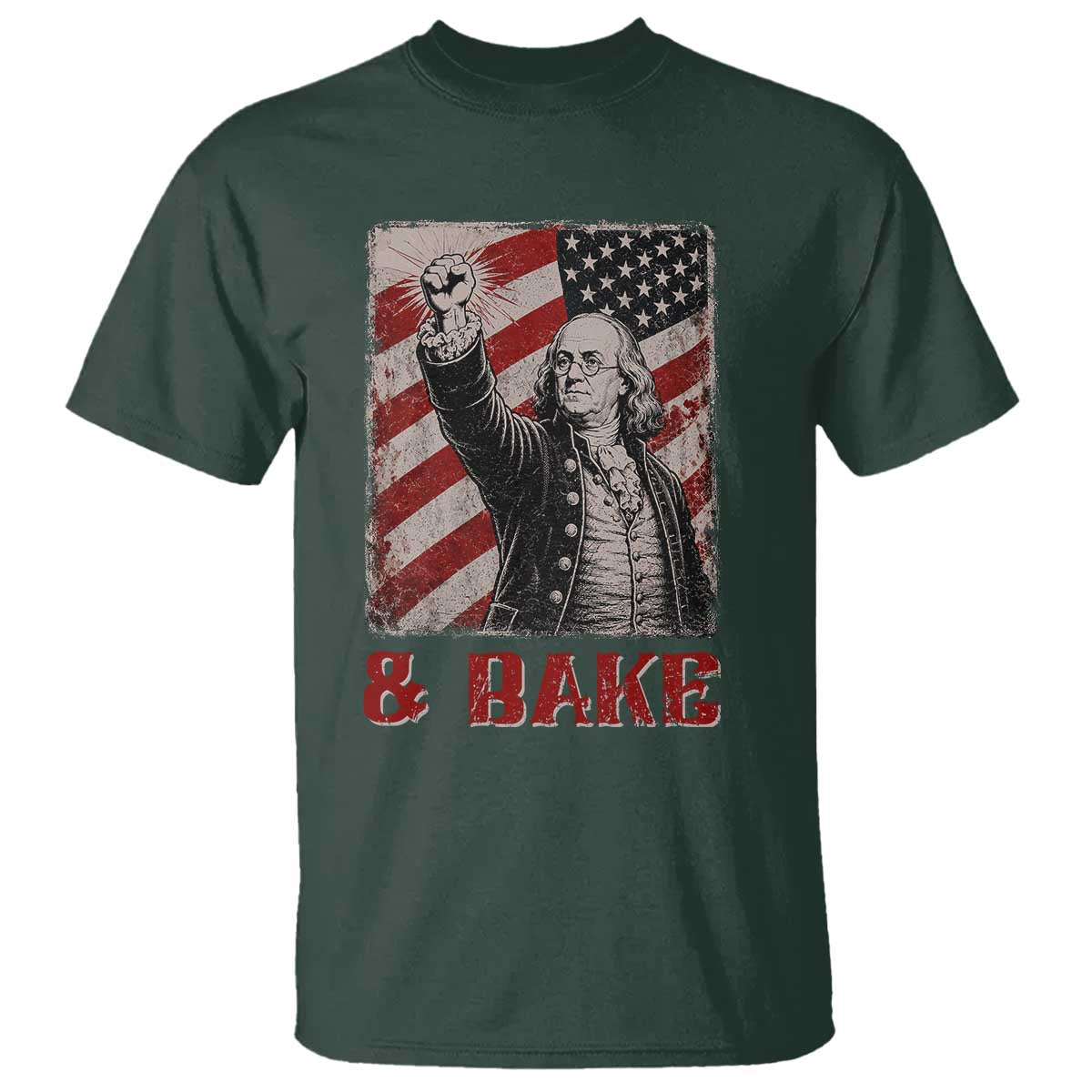 Shake And Bake Benjamin Franklin 4th of July Couple Matching T Shirt
