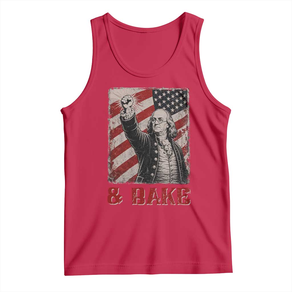 Shake And Bake Benjamin Franklin 4th of July Couple Matching Tank Top