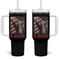 Shake And Bake Benjamin Franklin 4th of July Couple Matching Tumbler With Handle