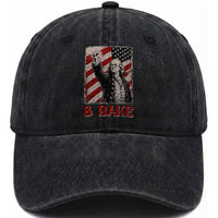Shake And Bake Benjamin Franklin 4th of July Couple Matching Washed Cotton Baseball Cap