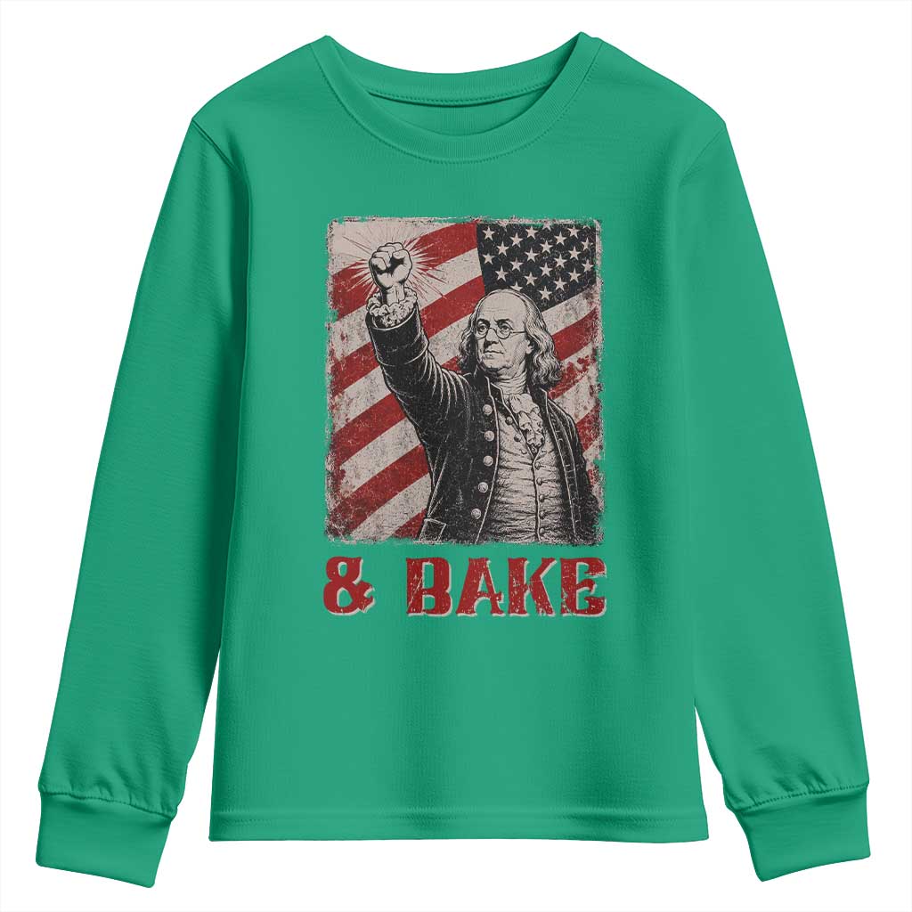 Shake And Bake Benjamin Franklin 4th of July Couple Matching Youth Sweatshirt
