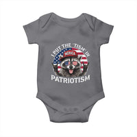 I Put The Tism In Patriotism Baby Onesie Patriotic Raccoon 4th of July