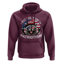 I Put The Tism In Patriotism Hoodie Patriotic Raccoon 4th of July