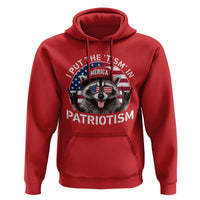 I Put The Tism In Patriotism Hoodie Patriotic Raccoon 4th of July