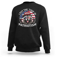 I Put The Tism In Patriotism Sweatshirt Patriotic Raccoon 4th of July
