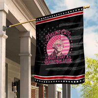 Feeling Cute Might Start A Revolution Later Patriotic Garden Flag George Washington 4th of July