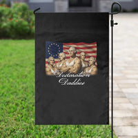 Declaration Daddies Funny 4th of July Founding Fathers Garden Flag Vintage Betsy Ross Flag