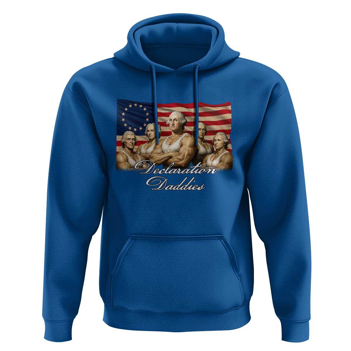Declaration Daddies Funny 4th of July Founding Fathers Hoodie Vintage Betsy Ross Flag